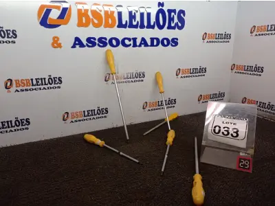 LOTE 033 - 06 CHAVES PHILIPS TAMANHOS DIVERSOS. (NO ESTADO) ATENÇÃO! FAZER A VISITAÇÃO ANTES DE ARREMATAR, NÃO SABEMOS SE FUNCIONA. LEILÃO NÃO TEM GARANTIA E NEM DEVOLUÇÃO, SUJEITO A POSSÍVEIS AVARIAS VISÍVEIS/OCULTAS E/OU AUSÊNCIA DE COMPONENTES.