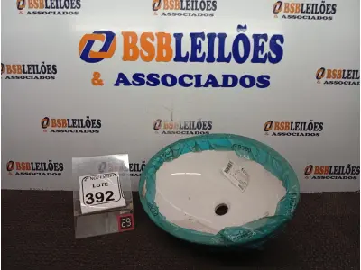 LOTE 392 - 01 CUBA DE EMBUTIR NA COR BRANCA(NOVO). (NO ESTADO) ATENÇÃO! FAZER A VISITAÇÃO ANTES DE ARREMATAR, NÃO SABEMOS SE FUNCIONA. LEILÃO NÃO TEM GARANTIA E NEM DEVOLUÇÃO, SUJEITO A POSSÍVEIS AVARIAS VISÍVEIS/OCULTAS E/OU AUSÊNCIA DE COMPONENTES.