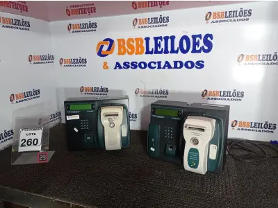 LOTE 260 - 02 RELÓGIOS DE PONTO MARCA CONDINREP. (NO ESTADO) ATENÇÃO! FAZER A VISITAÇÃO ANTES DE ARREMATAR, NÃO SABEMOS SE FUNCIONA. LEILÃO NÃO TEM GARANTIA E NEM DEVOLUÇÃO, SUJEITO A POSSÍVEIS AVARIAS VISÍVEIS/OCULTAS E/OU AUSÊNCIA DE COMPONENTES.