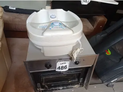 LOTE 486 - 01 FORNO DE EMBUTIR MARCA VENAX  220V E ESTERILIZADOR P/PÉS MARCA TECH LINE. (NO ESTADO) ATENÇÃO! FAZER A VISITAÇÃO ANTES DE ARREMATAR, NÃO SABEMOS SE FUNCIONA. LEILÃO NÃO TEM GARANTIA E NEM DEVOLUÇÃO, SUJEITO A POSSÍVEIS AVARIAS VISÍVEIS/OCULTAS E/OU AUSÊNCIA DE COMPONENTES.