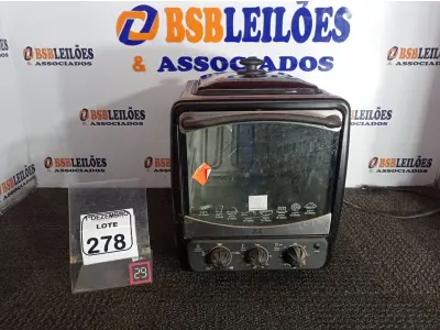 LOTE 278 - 01 FORNO ELÉTRICO. (NO ESTADO) ATENÇÃO! FAZER A VISITAÇÃO ANTES DE ARREMATAR, NÃO SABEMOS SE FUNCIONA. LEILÃO NÃO TEM GARANTIA E NEM DEVOLUÇÃO, SUJEITO A POSSÍVEIS AVARIAS VISÍVEIS/OCULTAS E/OU AUSÊNCIA DE COMPONENTES.