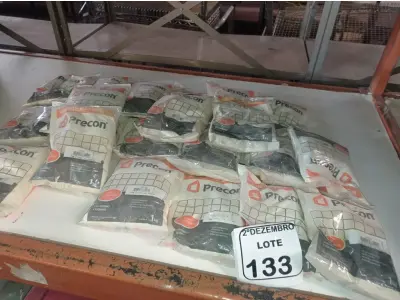 LOTE 133 - 01 LOTE C/VÁRIOS REJUNTES MARCA PRECON (NOVO). (NO ESTADO) ATENÇÃO! FAZER A VISITAÇÃO ANTES DE ARREMATAR, NÃO SABEMOS SE FUNCIONA. LEILÃO NÃO TEM GARANTIA E NEM DEVOLUÇÃO, SUJEITO A POSSÍVEIS AVARIAS VISÍVEIS/OCULTAS E/OU AUSÊNCIA DE COMPONENTES.