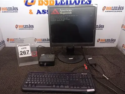 LOTE 267 - 01 MINI CPU MARCA LIVA, 01 MONITOR MARCA LENOVO C/FONTE E 01 TECLADO. (NO ESTADO) ATENÇÃO! FAZER A VISITAÇÃO ANTES DE ARREMATAR, NÃO SABEMOS SE FUNCIONA. LEILÃO NÃO TEM GARANTIA E NEM DEVOLUÇÃO, SUJEITO A POSSÍVEIS AVARIAS VISÍVEIS/OCULTAS E/OU AUSÊNCIA DE COMPONENTES.