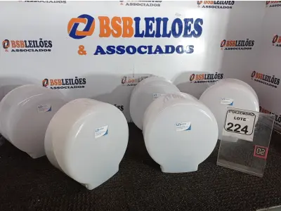 LOTE 224 - 05 DISPENSES P/PAPEL. (NO ESTADO) ATENÇÃO! FAZER A VISITAÇÃO ANTES DE ARREMATAR, NÃO SABEMOS SE FUNCIONA. LEILÃO NÃO TEM GARANTIA E NEM DEVOLUÇÃO, SUJEITO A POSSÍVEIS AVARIAS VISÍVEIS/OCULTAS E/OU AUSÊNCIA DE COMPONENTES.