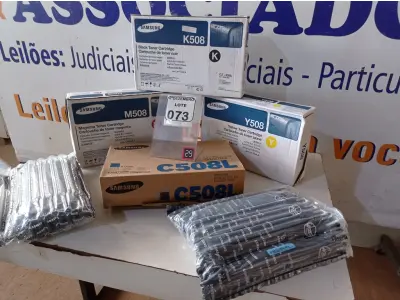 LOTE 073 - 04 TONNER’S P/IMPRESSORA MARCAS E MODELOS DIVERSOS. (NO ESTADO) ATENÇÃO! FAZER A VISITAÇÃO ANTES DE ARREMATAR, NÃO SABEMOS SE FUNCIONA. LEILÃO NÃO TEM GARANTIA E NEM DEVOLUÇÃO, SUJEITO A POSSÍVEIS AVARIAS VISÍVEIS/OCULTAS E/OU AUSÊNCIA DE COMPONENTES.