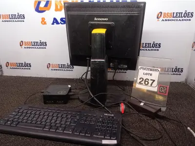 LOTE 267 - 01 MINI CPU MARCA LIVA, 01 MONITOR MARCA LENOVO C/FONTE E 01 TECLADO. (NO ESTADO) ATENÇÃO! FAZER A VISITAÇÃO ANTES DE ARREMATAR, NÃO SABEMOS SE FUNCIONA. LEILÃO NÃO TEM GARANTIA E NEM DEVOLUÇÃO, SUJEITO A POSSÍVEIS AVARIAS VISÍVEIS/OCULTAS E/OU AUSÊNCIA DE COMPONENTES.
