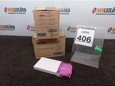 LOTE 406 - 02 CAIXAS COM SAQUINHOS PLÁSTICOS PARA DESCARTES DE ABSORVENTES, CONTEM 10 PERFIS COM 60 UNIDADES CADA. (NO ESTADO) ATENÇÃO! FAZER A VISITAÇÃO ANTES DE ARREMATAR, NÃO SABEMOS SE FUNCIONA. LEILÃO NÃO TEM GARANTIA E NEM DEVOLUÇÃO, SUJEITO A POSSÍVEIS AVARIAS VISÍVEIS/OCULTAS E/OU AUSÊNCIA DE COMPONENTES.