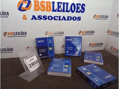LOTE 280 - 05 REFLETORES LED AMBIENTE EXTERNO 100W. (NOVO), (NO ESTADO) ATENÇÃO! FAZER A VISITAÇÃO ANTES DE ARREMATAR, NÃO SABEMOS SE FUNCIONA. LEILÃO NÃO TEM GARANTIA E NEM DEVOLUÇÃO, SUJEITO A POSSÍVEIS AVARIAS VISÍVEIS/OCULTAS E/OU AUSÊNCIA DE COMPONENTES.
