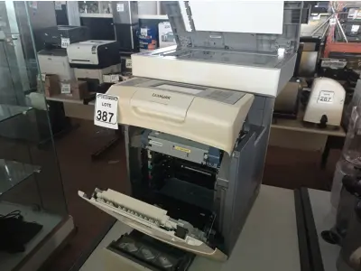 LOTE 387 - 01 IMPRESSORA MULTIFUNCIONAL MODELO X748DE MARCA LEXMARK. (NO ESTADO) ATENÇÃO! FAZER A VISITAÇÃO ANTES DE ARREMATAR, NÃO SABEMOS SE FUNCIONA. LEILÃO NÃO TEM GARANTIA E NEM DEVOLUÇÃO, SUJEITO A POSSÍVEIS AVARIAS VISÍVEIS/OCULTAS E/OU AUSÊNCIA DE COMPONENTES.