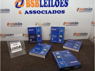 LOTE 260 - 05 REFLETORES LED AMBIENTE EXTERNO 100W. (NOVO), (NO ESTADO) ATENÇÃO! FAZER A VISITAÇÃO ANTES DE ARREMATAR, NÃO SABEMOS SE FUNCIONA. LEILÃO NÃO TEM GARANTIA E NEM DEVOLUÇÃO, SUJEITO A POSSÍVEIS AVARIAS VISÍVEIS/OCULTAS E/OU AUSÊNCIA DE COMPONENTES.