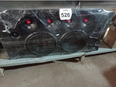 LOTE 526 - 02 CARAS PRETAS 3II BANDA ACE, 01 PROCESSADOR STETSOM, 01 TAIRANPES TS 400X4 FONTE JFA 70 AMPERES, 01 PAR DE TWISTER MARCA JBL E 02 PARES DE ÁUDIO MARCA TIGER. (NO ESTADO) ATENÇÃO! FAZER A VISITAÇÃO ANTES DE ARREMATAR, NÃO SABEMOS SE FUNCIONA. LEILÃO NÃO TEM GARANTIA E NEM DEVOLUÇÃO, SUJEITO A POSSÍVEIS AVARIAS VISÍVEIS/OCULTAS E/OU AUSÊNCIA DE COMPONENTES.