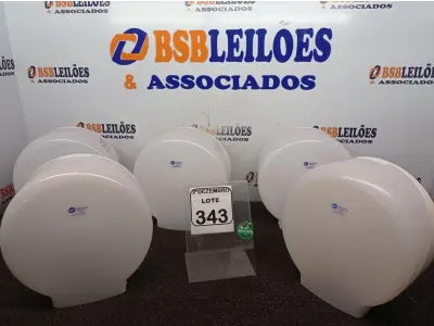 LOTE 343 - 05 DISPENSES P/PAPEL. (NO ESTADO) ATENÇÃO! FAZER A VISITAÇÃO ANTES DE ARREMATAR, NÃO SABEMOS SE FUNCIONA. LEILÃO NÃO TEM GARANTIA E NEM DEVOLUÇÃO, SUJEITO A POSSÍVEIS AVARIAS VISÍVEIS/OCULTAS E/OU AUSÊNCIA DE COMPONENTES.