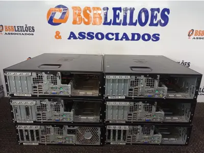 LOTE 333 - 06 CPU’S MARCA HP P/RETIRADA DE PEÇAS. (NO ESTADO) ATENÇÃO! FAZER A VISITAÇÃO ANTES DE ARREMATAR, NÃO SABEMOS SE FUNCIONA. LEILÃO NÃO TEM GARANTIA E NEM DEVOLUÇÃO, SUJEITO A POSSÍVEIS AVARIAS VISÍVEIS/OCULTAS E/OU AUSÊNCIA DE COMPONENTES.