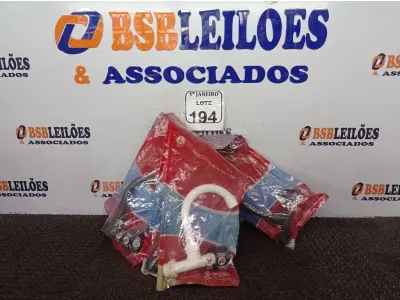 LOTE 194 - 06 TORNEIRAS P/PAREDE MARCA DURIN TAMANHOS DIVERSOS(NOVO). (NO ESTADO) ATENÇÃO! FAZER A VISITAÇÃO ANTES DE ARREMATAR, NÃO SABEMOS SE FUNCIONA. LEILÃO NÃO TEM GARANTIA E NEM DEVOLUÇÃO, SUJEITO A POSSÍVEIS AVARIAS VISÍVEIS/OCULTAS E/OU AUSÊNCIA DE COMPONENTES.