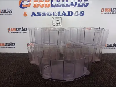 LOTE 381 - 05 SUPORTES P/COPOS DE PLÁSTICO. (NO ESTADO) ATENÇÃO! FAZER A VISITAÇÃO ANTES DE ARREMATAR, NÃO SABEMOS SE FUNCIONA. LEILÃO NÃO TEM GARANTIA E NEM DEVOLUÇÃO, SUJEITO A POSSÍVEIS AVARIAS VISÍVEIS/OCULTAS E/OU AUSÊNCIA DE COMPONENTES.