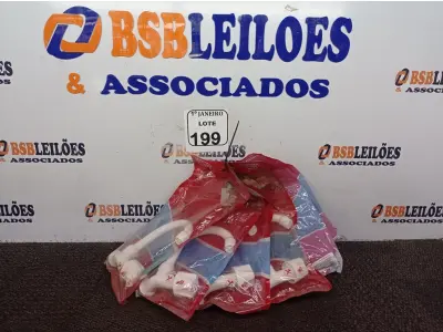LOTE 199 - 06 TORNEIRAS P/PAREDE NA COR BRANCA MARCA DURIN TAMANHOS DIVERSOS(NOVO). (NO ESTADO) ATENÇÃO! FAZER A VISITAÇÃO ANTES DE ARREMATAR, NÃO SABEMOS SE FUNCIONA. LEILÃO NÃO TEM GARANTIA E NEM DEVOLUÇÃO, SUJEITO A POSSÍVEIS AVARIAS VISÍVEIS/OCULTAS E/OU AUSÊNCIA DE COMPONENTES.