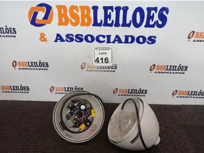 LOTE 416 - 02 CÂMERAS DOME MARCA EVERFOCUS INCOMPLETAS. (NO ESTADO) ATENÇÃO! FAZER A VISITAÇÃO ANTES DE ARREMATAR, NÃO SABEMOS SE FUNCIONA. LEILÃO NÃO TEM GARANTIA E NEM DEVOLUÇÃO, SUJEITO A POSSÍVEIS AVARIAS VISÍVEIS/OCULTAS E/OU AUSÊNCIA DE COMPONENTES.