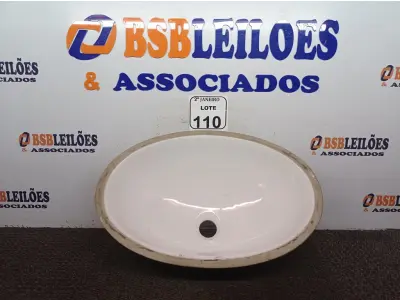 LOTE 110 - 01 CUBA OVAL NA COR BRANCA(NOVO). (NO ESTADO) ATENÇÃO! FAZER A VISITAÇÃO ANTES DE ARREMATAR, NÃO SABEMOS SE FUNCIONA. LEILÃO NÃO TEM GARANTIA E NEM DEVOLUÇÃO, SUJEITO A POSSÍVEIS AVARIAS VISÍVEIS/OCULTAS E/OU AUSÊNCIA DE COMPONENTES.
