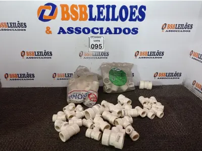 LOTE 095 - 01 LOTE C/VÁRIOS TE´S DE REDUÇÃO MARCAS E MODELOS DIVERSOS(NOVO). (NO ESTADO) ATENÇÃO! FAZER A VISITAÇÃO ANTES DE ARREMATAR, NÃO SABEMOS SE FUNCIONA. LEILÃO NÃO TEM GARANTIA E NEM DEVOLUÇÃO, SUJEITO A POSSÍVEIS AVARIAS VISÍVEIS/OCULTAS E/OU AUSÊNCIA DE COMPONENTES.