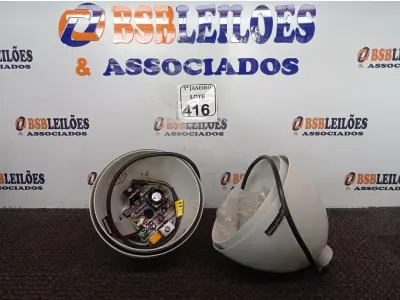LOTE 416 - 02 CÂMERAS DOME MARCA EVERFOCUS INCOMPLETAS. (NO ESTADO) ATENÇÃO! FAZER A VISITAÇÃO ANTES DE ARREMATAR, NÃO SABEMOS SE FUNCIONA. LEILÃO NÃO TEM GARANTIA E NEM DEVOLUÇÃO, SUJEITO A POSSÍVEIS AVARIAS VISÍVEIS/OCULTAS E/OU AUSÊNCIA DE COMPONENTES.