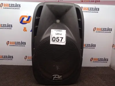 LOTE 057 - 01 CAIXA DE SOM PASSIVA MARCA PZ PRO ÁUDIO. (NO ESTADO) ATENÇÃO! FAZER A VISITAÇÃO ANTES DE ARREMATAR, NÃO SABEMOS SE FUNCIONA. LEILÃO NÃO TEM GARANTIA E NEM DEVOLUÇÃO, SUJEITO A POSSÍVEIS AVARIAS VISÍVEIS/OCULTAS E/OU AUSÊNCIA DE COMPONENTES.