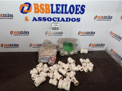 LOTE 095 - 01 LOTE C/VÁRIOS TE´S DE REDUÇÃO MARCAS E MODELOS DIVERSOS(NOVO). (NO ESTADO) ATENÇÃO! FAZER A VISITAÇÃO ANTES DE ARREMATAR, NÃO SABEMOS SE FUNCIONA. LEILÃO NÃO TEM GARANTIA E NEM DEVOLUÇÃO, SUJEITO A POSSÍVEIS AVARIAS VISÍVEIS/OCULTAS E/OU AUSÊNCIA DE COMPONENTES.