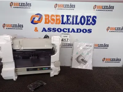 LOTE 417 - 01 IMPRESSORA MULTIFUNCIONAL MODELO KX-P1150 MARCA PANASONIC(NOVO). (NO ESTADO) ATENÇÃO! FAZER A VISITAÇÃO ANTES DE ARREMATAR, NÃO SABEMOS SE FUNCIONA. LEILÃO NÃO TEM GARANTIA E NEM DEVOLUÇÃO, SUJEITO A POSSÍVEIS AVARIAS VISÍVEIS/OCULTAS E/OU AUSÊNCIA DE COMPONENTES.