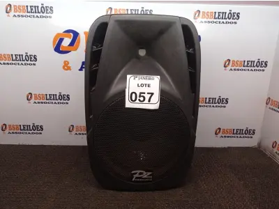 LOTE 057 - 01 CAIXA DE SOM PASSIVA MARCA PZ PRO ÁUDIO. (NO ESTADO) ATENÇÃO! FAZER A VISITAÇÃO ANTES DE ARREMATAR, NÃO SABEMOS SE FUNCIONA. LEILÃO NÃO TEM GARANTIA E NEM DEVOLUÇÃO, SUJEITO A POSSÍVEIS AVARIAS VISÍVEIS/OCULTAS E/OU AUSÊNCIA DE COMPONENTES.