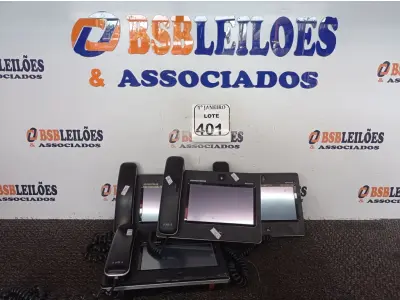 LOTE 401 - 04 APARELHOS TELEFÔNICOS TELA TOUCH MARCA GRANDSTREAM. (NO ESTADO) ATENÇÃO! FAZER A VISITAÇÃO ANTES DE ARREMATAR, NÃO SABEMOS SE FUNCIONA. LEILÃO NÃO TEM GARANTIA E NEM DEVOLUÇÃO, SUJEITO A POSSÍVEIS AVARIAS VISÍVEIS/OCULTAS E/OU AUSÊNCIA DE COMPONENTES.