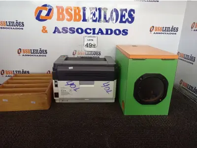 LOTE 499 - 02 CAIXOTES EM MADEIRA E 01 IMPRESSORA KYOCERA. (NO ESTADO) ATENÇÃO! FAZER A VISITAÇÃO ANTES DE ARREMATAR, NÃO SABEMOS SE FUNCIONA. LEILÃO NÃO TEM GARANTIA E NEM DEVOLUÇÃO, SUJEITO A POSSÍVEIS AVARIAS VISÍVEIS/OCULTAS E/OU AUSÊNCIA DE COMPONENTES.