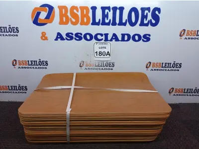 LOTE 180 - 10 TÁBUAS EMBALADAS SEM USO (NO ESTADO) ATENÇÃO! FAZER A VISITAÇÃO ANTES DE ARREMATAR, NÃO SABEMOS SE FUNCIONA. LEILÃO NÃO TEM GARANTIA E NEM DEVOLUÇÃO, SUJEITO A POSSÍVEIS AVARIAS VISÍVEIS/OCULTAS E/OU AUSÊNCIA DE COMPONENTES.