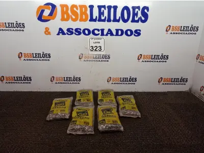 LOTE 323 - 06 KG DE PREGOS 12X12 COM CABEÇA GERDAU. (NO ESTADO) ATENÇÃO! FAZER A VISITAÇÃO ANTES DE ARREMATAR, NÃO SABEMOS SE FUNCIONA. LEILÃO NÃO TEM GARANTIA E NEM DEVOLUÇÃO, SUJEITO A POSSÍVEIS AVARIAS VISÍVEIS/OCULTAS E/OU AUSÊNCIA DE COMPONENTES.