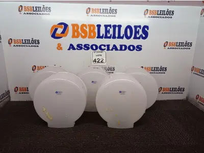 LOTE 422 - 05 DISPENSES P/PAPEL. (NO ESTADO) ATENÇÃO! FAZER A VISITAÇÃO ANTES DE ARREMATAR, NÃO SABEMOS SE FUNCIONA. LEILÃO NÃO TEM GARANTIA E NEM DEVOLUÇÃO, SUJEITO A POSSÍVEIS AVARIAS VISÍVEIS/OCULTAS E/OU AUSÊNCIA DE COMPONENTES.