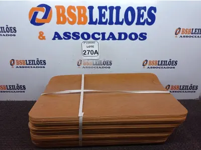 LOTE 270 - 10 TÁBUAS EMBALADAS SEM USO (NO ESTADO) ATENÇÃO! FAZER A VISITAÇÃO ANTES DE ARREMATAR, NÃO SABEMOS SE FUNCIONA. LEILÃO NÃO TEM GARANTIA E NEM DEVOLUÇÃO, SUJEITO A POSSÍVEIS AVARIAS VISÍVEIS/OCULTAS E/OU AUSÊNCIA DE COMPONENTES.