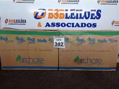 LOTE 382 - 02 CAIXAS COM 03 UNIDADES CADA DE 5 LITROS DE DESINFETANTE CLORADO (NO ESTADO) ATENÇÃO! FAZER A VISITAÇÃO ANTES DE ARREMATAR, NÃO SABEMOS SE FUNCIONA. LEILÃO NÃO TEM GARANTIA E NEM DEVOLUÇÃO, SUJEITO A POSSÍVEIS AVARIAS VISÍVEIS/OCULTAS E/OU AUSÊNCIA DE COMPONENTES.