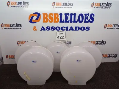 LOTE 422 - 05 DISPENSES P/PAPEL. (NO ESTADO) ATENÇÃO! FAZER A VISITAÇÃO ANTES DE ARREMATAR, NÃO SABEMOS SE FUNCIONA. LEILÃO NÃO TEM GARANTIA E NEM DEVOLUÇÃO, SUJEITO A POSSÍVEIS AVARIAS VISÍVEIS/OCULTAS E/OU AUSÊNCIA DE COMPONENTES.