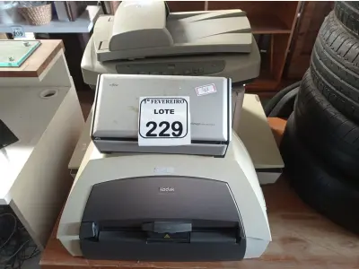LOTE 229 - 01 LOTE COM 04 SCANNER’S DIVERSAS E 01 IMPRESSORA OKI. (NO ESTADO) ATENÇÃO! FAZER A VISITAÇÃO ANTES DE ARREMATAR, NÃO SABEMOS SE FUNCIONA. LEILÃO NÃO TEM GARANTIA E NEM DEVOLUÇÃO, SUJEITO A POSSÍVEIS AVARIAS VISÍVEIS/OCULTAS E/OU AUSÊNCIA DE COMPONENTES.