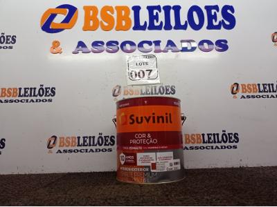 LOTE 007 - 01 LATA DE TINTA ESMALTE PARA MADEIRAS E METAIS INTERIOR\EXTERIOR 3,6L BRIL COLORADO MARCA SUVINIL. (NOVO) (NO ESTADO) ATENÇÃO! FAZER A VISITAÇÃO ANTES DE ARREMATAR, NÃO SABEMOS SE FUNCIONA. LEILÃO NÃO TEM GARANTIA E NEM DEVOLUÇÃO, SUJEITO A POSSÍVEIS AVARIAS VISÍVEIS/OCULTAS E/OU AUSÊNCIA DE COMPONENTES.