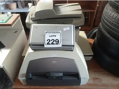 LOTE 229 - 01 LOTE COM 04 SCANNER’S DIVERSAS E 01 IMPRESSORA OKI. (NO ESTADO) ATENÇÃO! FAZER A VISITAÇÃO ANTES DE ARREMATAR, NÃO SABEMOS SE FUNCIONA. LEILÃO NÃO TEM GARANTIA E NEM DEVOLUÇÃO, SUJEITO A POSSÍVEIS AVARIAS VISÍVEIS/OCULTAS E/OU AUSÊNCIA DE COMPONENTES.