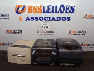 LOTE 176 - 03 IMPRESSORAS TÉRMICAS, SENDO 02 MARCA TSC E 01 INTERMEC. (NO ESTADO) ATENÇÃO! FAZER A VISITAÇÃO ANTES DE ARREMATAR, NÃO SABEMOS SE FUNCIONA. LEILÃO NÃO TEM GARANTIA E NEM DEVOLUÇÃO, SUJEITO A POSSÍVEIS AVARIAS VISÍVEIS/OCULTAS E/OU AUSÊNCIA DE COMPONENTES.