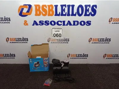 LOTE 060 - 01 AIR COMPRESSOR DC12V.(NOVO) (NO ESTADO) ATENÇÃO! FAZER A VISITAÇÃO ANTES DE ARREMATAR, NÃO SABEMOS SE FUNCIONA. LEILÃO NÃO TEM GARANTIA E NEM DEVOLUÇÃO, SUJEITO A POSSÍVEIS AVARIAS VISÍVEIS/OCULTAS E/OU AUSÊNCIA DE COMPONENTES.