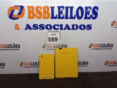 LOTE 089 - 02 TABLET’S COM AVARIAS. (NO ESTADO) ATENÇÃO! FAZER A VISITAÇÃO ANTES DE ARREMATAR, NÃO SABEMOS SE FUNCIONA. LEILÃO NÃO TEM GARANTIA E NEM DEVOLUÇÃO, SUJEITO A POSSÍVEIS AVARIAS VISÍVEIS/OCULTAS E/OU AUSÊNCIA DE COMPONENTES.