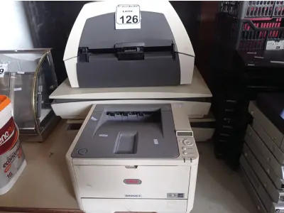 LOTE 126 - 03 SCANNER’S MARCA KODAK E 01 IMPRESSORA MARCA OK. (NO ESTADO) ATENÇÃO! FAZER A VISITAÇÃO ANTES DE ARREMATAR, NÃO SABEMOS SE FUNCIONA. LEILÃO NÃO TEM GARANTIA E NEM DEVOLUÇÃO, SUJEITO A POSSÍVEIS AVARIAS VISÍVEIS/OCULTAS E/OU AUSÊNCIA DE COMPONENTES.