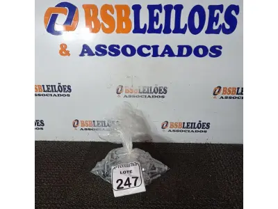 LOTE 247 - 01 SACO COM PARAFUSOS CABEÇA LISA COM PORCAS. (NO ESTADO) ATENÇÃO! FAZER A VISITAÇÃO ANTES DE ARREMATAR, NÃO SABEMOS SE FUNCIONA. LEILÃO NÃO TEM GARANTIA E NEM DEVOLUÇÃO, SUJEITO A POSSÍVEIS AVARIAS VISÍVEIS/OCULTAS E/OU AUSÊNCIA DE COMPONENTES.