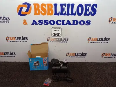 LOTE 060 - 01 AIR COMPRESSOR DC12V.(NOVO) (NO ESTADO) ATENÇÃO! FAZER A VISITAÇÃO ANTES DE ARREMATAR, NÃO SABEMOS SE FUNCIONA. LEILÃO NÃO TEM GARANTIA E NEM DEVOLUÇÃO, SUJEITO A POSSÍVEIS AVARIAS VISÍVEIS/OCULTAS E/OU AUSÊNCIA DE COMPONENTES.