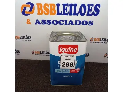 LOTE 298 - 01 LATA DE TINTA DIATEX IQUINE BASE P (NO ESTADO) ATENÇÃO! FAZER A VISITAÇÃO ANTES DE ARREMATAR, NÃO SABEMOS SE FUNCIONA. LEILÃO NÃO TEM GARANTIA E NEM DEVOLUÇÃO, SUJEITO A POSSÍVEIS AVARIAS VISÍVEIS/OCULTAS E/OU AUSÊNCIA DE COMPONENTES.