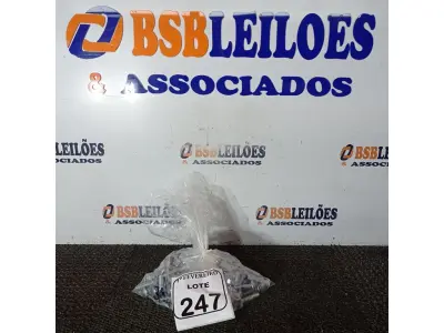 LOTE 247 - 01 SACO COM PARAFUSOS CABEÇA LISA COM PORCAS. (NO ESTADO) ATENÇÃO! FAZER A VISITAÇÃO ANTES DE ARREMATAR, NÃO SABEMOS SE FUNCIONA. LEILÃO NÃO TEM GARANTIA E NEM DEVOLUÇÃO, SUJEITO A POSSÍVEIS AVARIAS VISÍVEIS/OCULTAS E/OU AUSÊNCIA DE COMPONENTES.