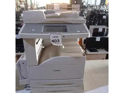 LOTE 403 - 01 IMPRESSORA LEXMARK X860DE. (NO ESTADO) ATENÇÃO! FAZER A VISITAÇÃO ANTES DE ARREMATAR, NÃO SABEMOS SE FUNCIONA. LEILÃO NÃO TEM GARANTIA E NEM DEVOLUÇÃO, SUJEITO A POSSÍVEIS AVARIAS VISÍVEIS/OCULTAS E/OU AUSÊNCIA DE COMPONENTES.