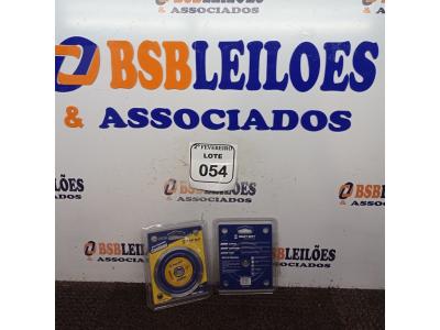 LOTE 054 - 02 DISCOS DIAMANTADO CONTÍNUO. (NOVO) (NO ESTADO) ATENÇÃO! FAZER A VISITAÇÃO ANTES DE ARREMATAR, NÃO SABEMOS SE FUNCIONA. LEILÃO NÃO TEM GARANTIA E NEM DEVOLUÇÃO, SUJEITO A POSSÍVEIS AVARIAS VISÍVEIS/OCULTAS E/OU AUSÊNCIA DE COMPONENTES.
