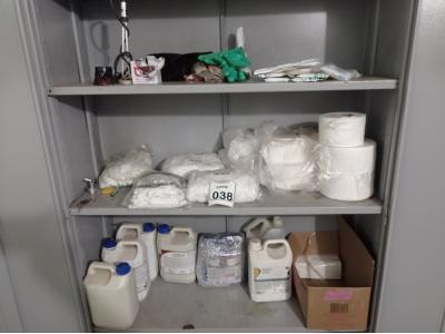 LOTE 038 - 01 LOTE COM MATERIAIS PARA LIMPEZA. (NO ESTADO) ATENÇÃO! FAZER A VISITAÇÃO ANTES DE ARREMATAR, NÃO SABEMOS SE FUNCIONA. LEILÃO NÃO TEM GARANTIA E NEM DEVOLUÇÃO, SUJEITO A POSSÍVEIS AVARIAS VISÍVEIS/OCULTAS E/OU AUSÊNCIA DE COMPONENTES.
